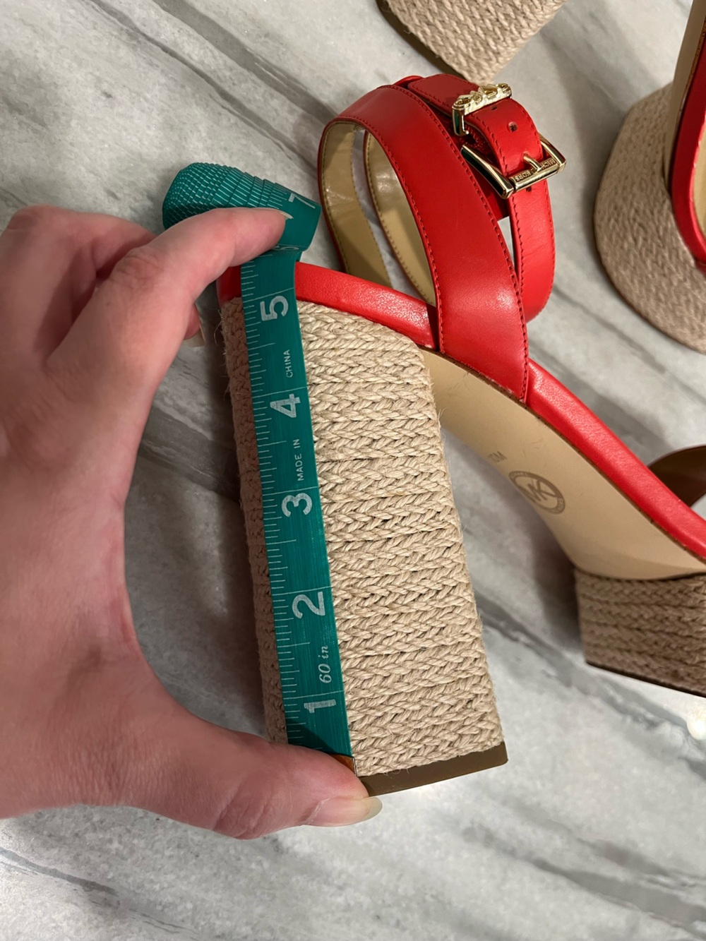 Michael Kors Platform Espadrille Sandals with Ankle Strap - Picture 9 of 12